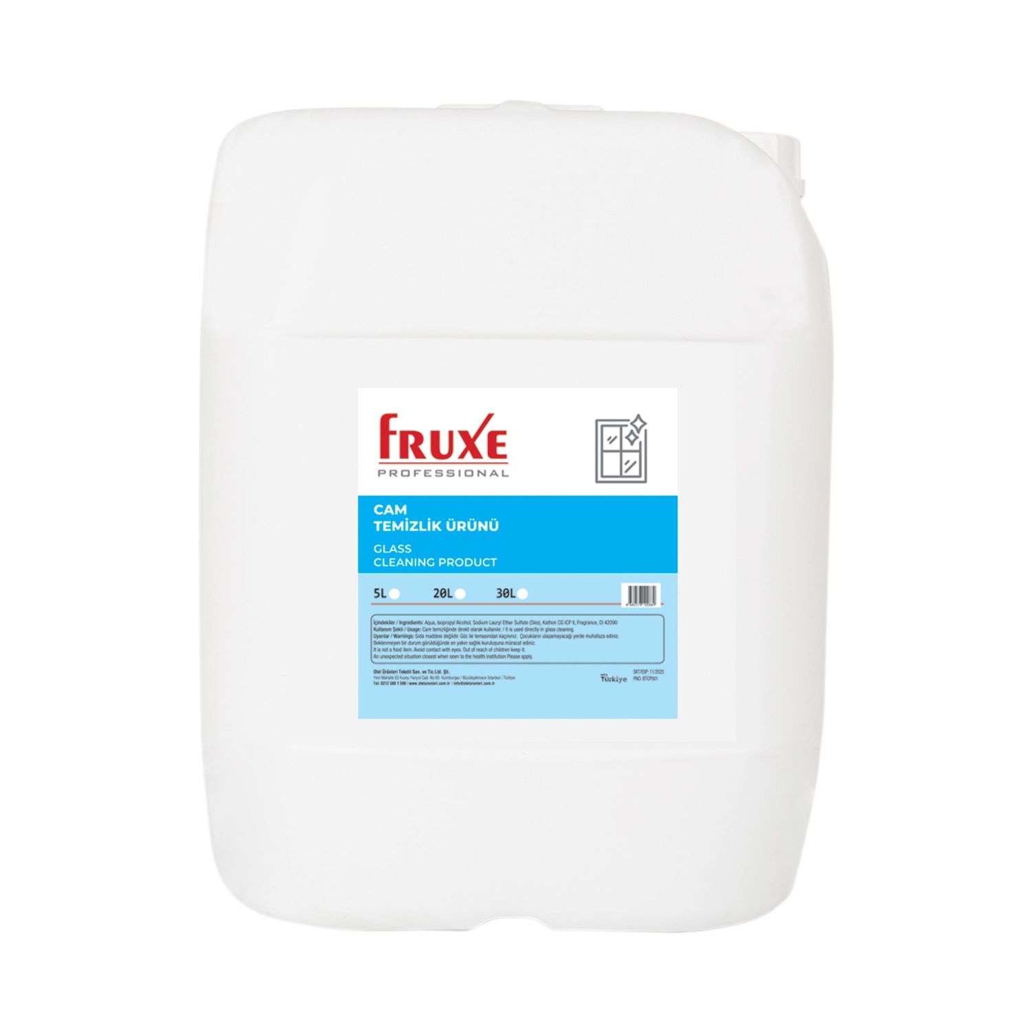 Fruxe Professional – Cam Temizleme Ürünü 30L