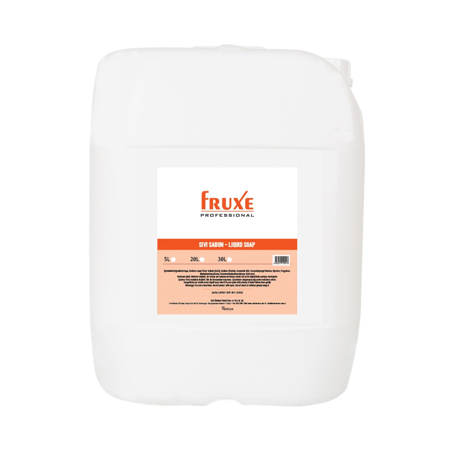 Fruxe Professional – Sıvı Sabun 30L