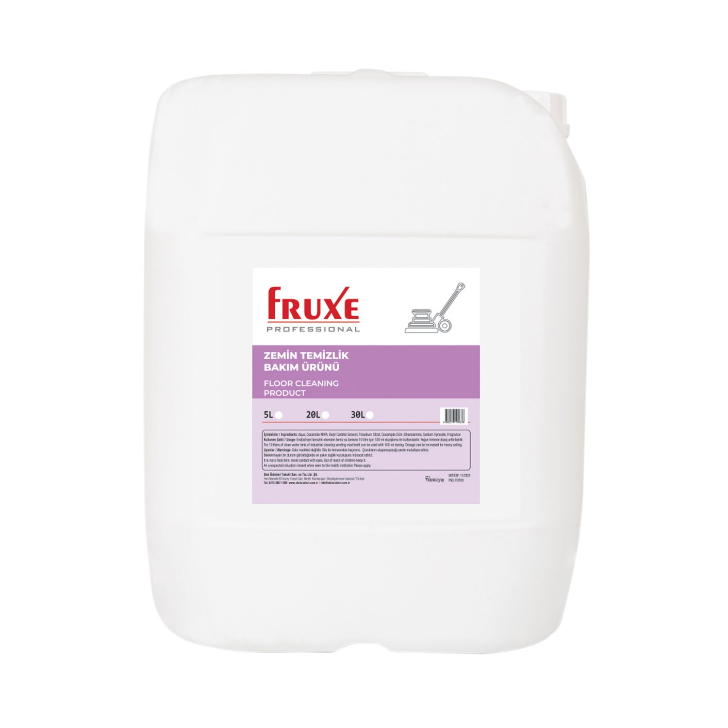Fruxe Professional – Zemin Temizlik Bakım Ürünü 30L